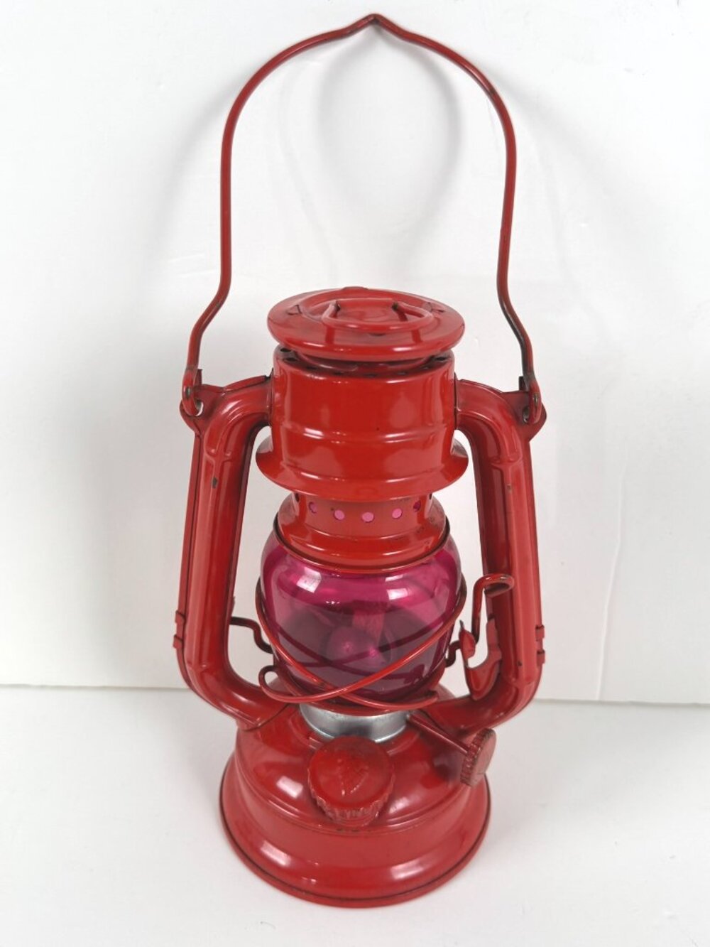 Winged Wheel No.350 Lamp Lantern Red Kerosene Made In Japan MC171